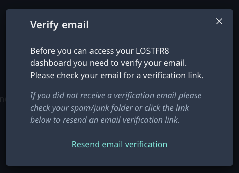 verify email