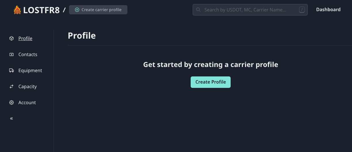 create carrier profile